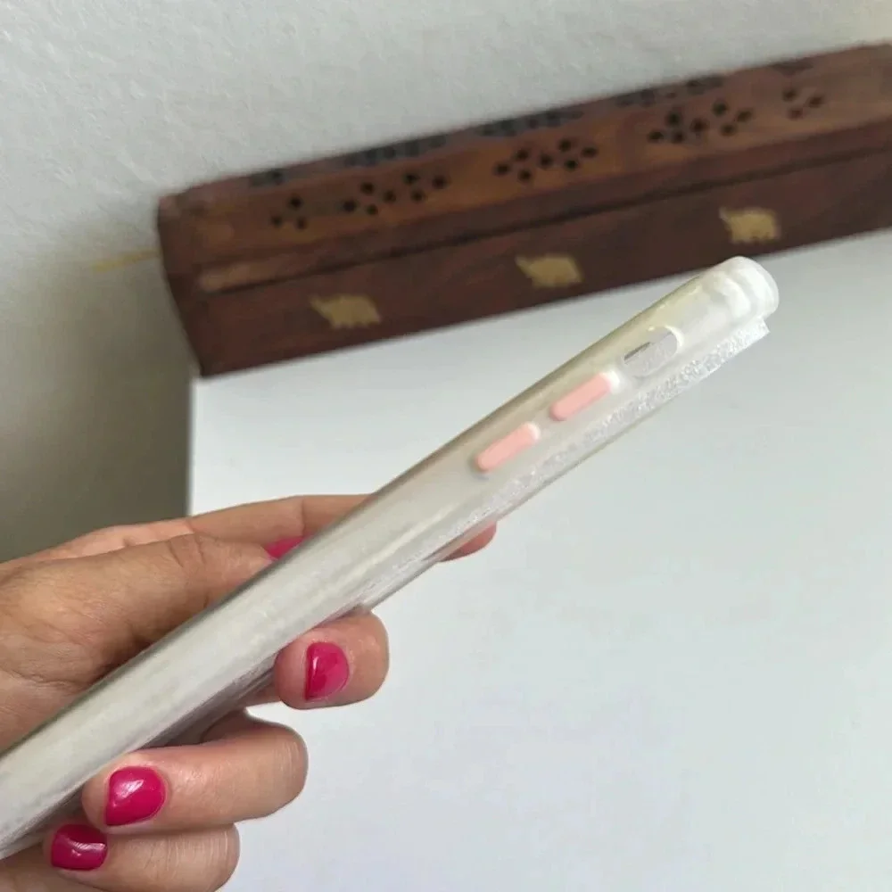 Glitter Liquid iPhone 11 Pro Max Case – Clear with Gold & Pink Accents - Picture 6 of 7